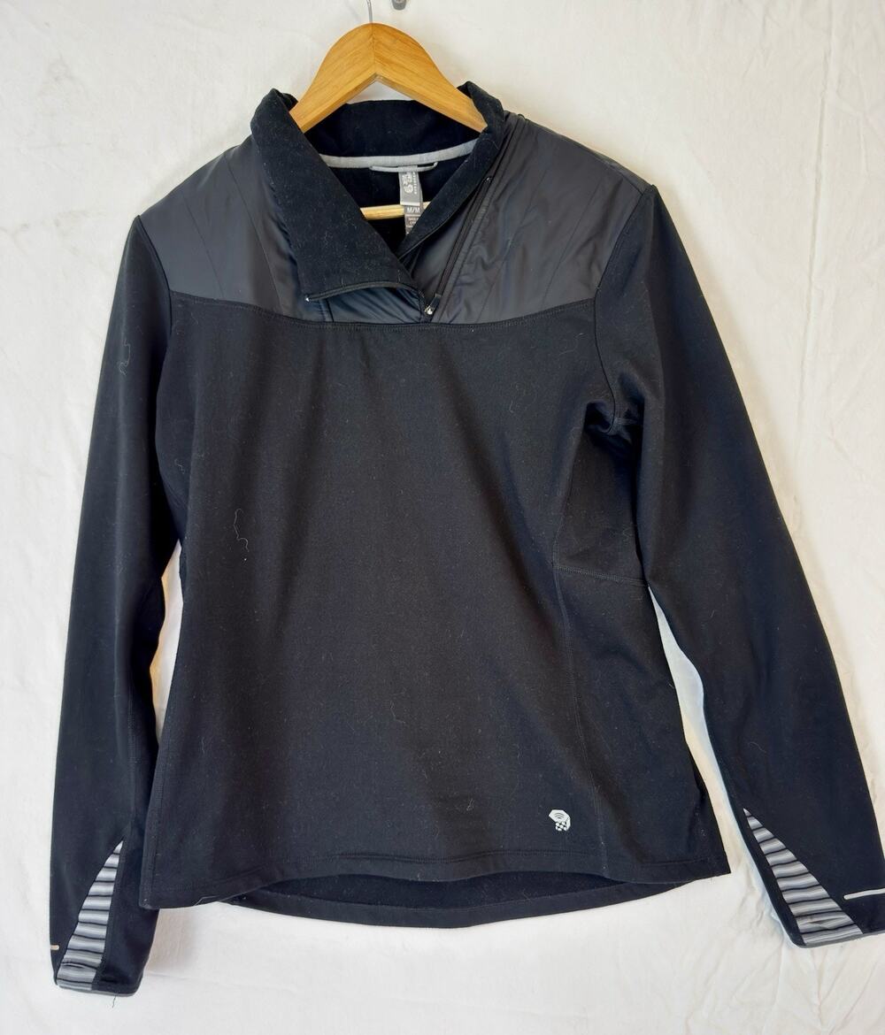 Mountain Hardwear 32 Insulated Fleece 1/2-Zip Pullover Black Size Medium